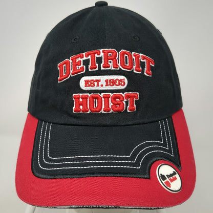 Detroit Hoist Baseball Cap Black One Size Slideback Detroit Michigan Cranes Hat