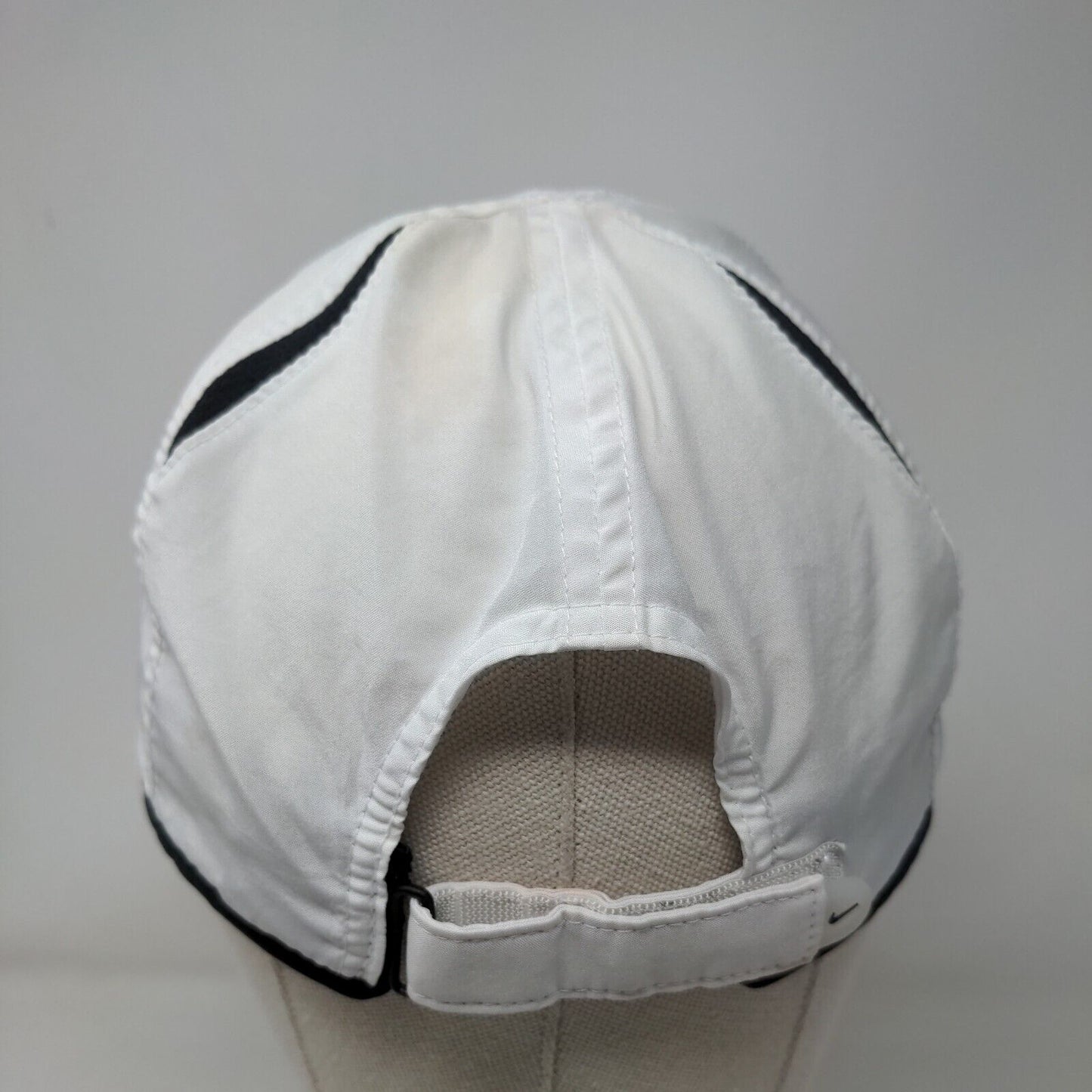 Nike Dri-Fit Strapback Hat White OSFM Adjustable Embroidered Featherlight