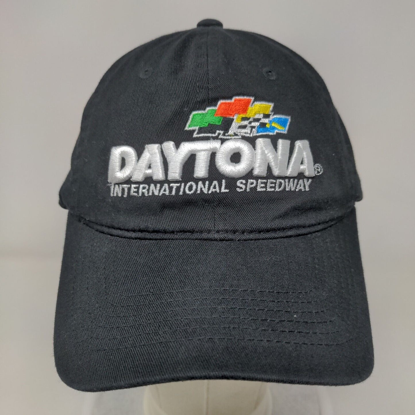 Daytona International Speedway Strapback Hat Black OSFM Nascar