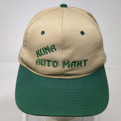 Nissun Cap Snapback Hat Beige Green One Size Embroidered Kuna Auto Mart