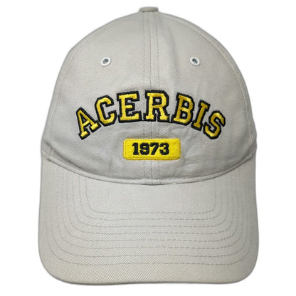 Acerbis Snapback Beige Yellow Black One Size Hat 1973 Embroidered Logo Cotton