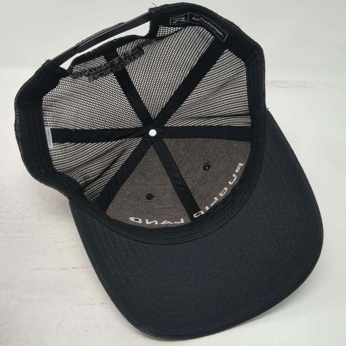 Richardson Trucker Hat Black One Size Public Land Owner Hunters Anglers Mesh