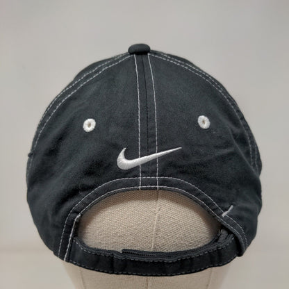 Nike Swoosh Logo Strapback Hat Black One Size Adjustable Embroidered Nike Golf