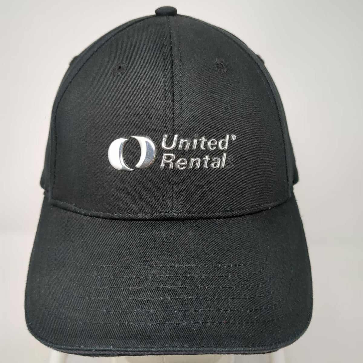K-Products United Rental Hat Black Baseball Cap One Size Strapback Curved Brim