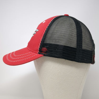 Snap-on Rock N' Roll Cab Express Hat Red Baseball Cap One Size Mesh Stitching