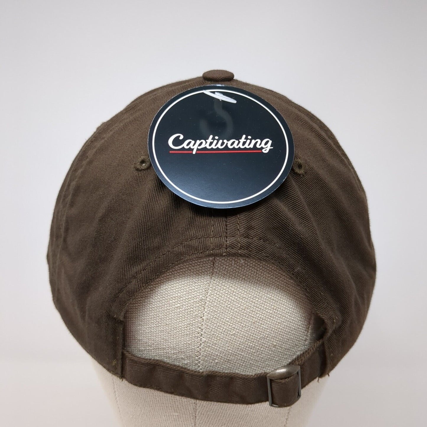 Cowboys Wyoming Slideback Hat Brown OSFA Embroidered Captivating W/Tags