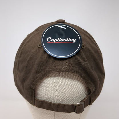 Cowboys Wyoming Slideback Hat Brown OSFA Embroidered Captivating W/Tags