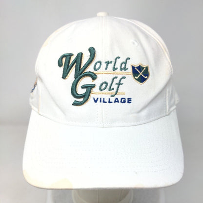 World Golf Village PGA Gerry Kent Slideback Hat Cream One Size Adjustable Ahead