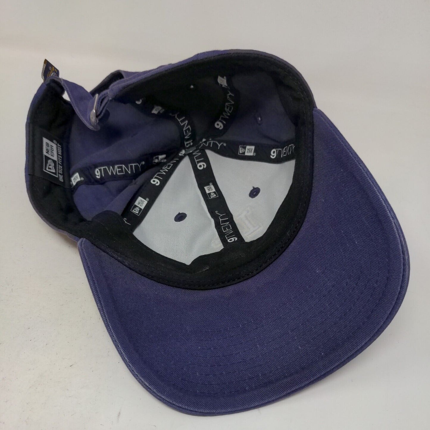 New Era Men's Slideback Hat Purple OSFM 9Twenty LSU Tigers Logo 100% Cotton