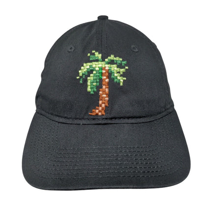 Palm Tree Slideback Hat Black OS Adjustable Nothing Lasts Forever H3 Headwear