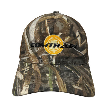 Comtrain Snapback Mesh Back Trucker Hat Camo One Size Embroidered