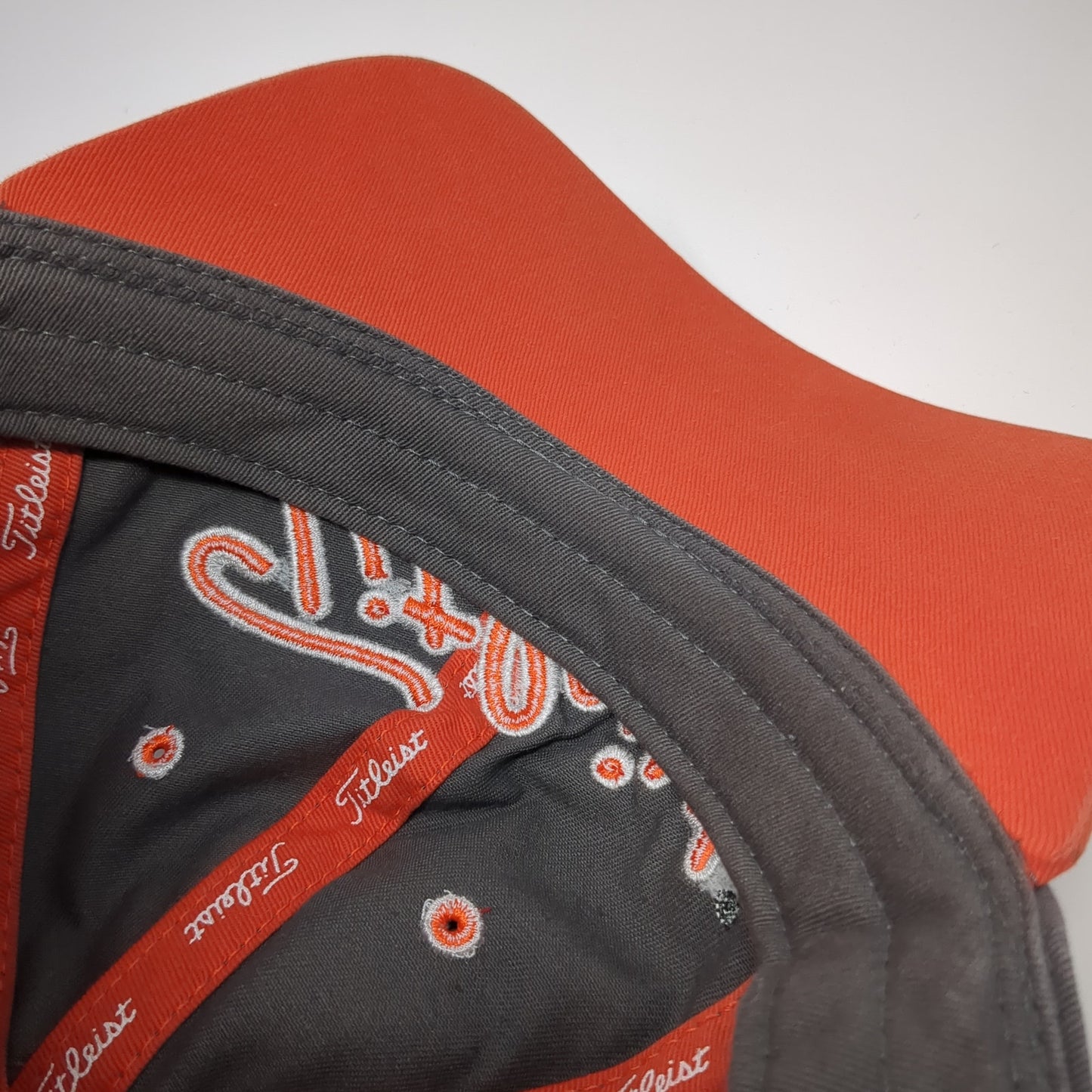 Titleist Slideback Baseball Cap Gray One Size Adjustable Embroidered 6 Panel