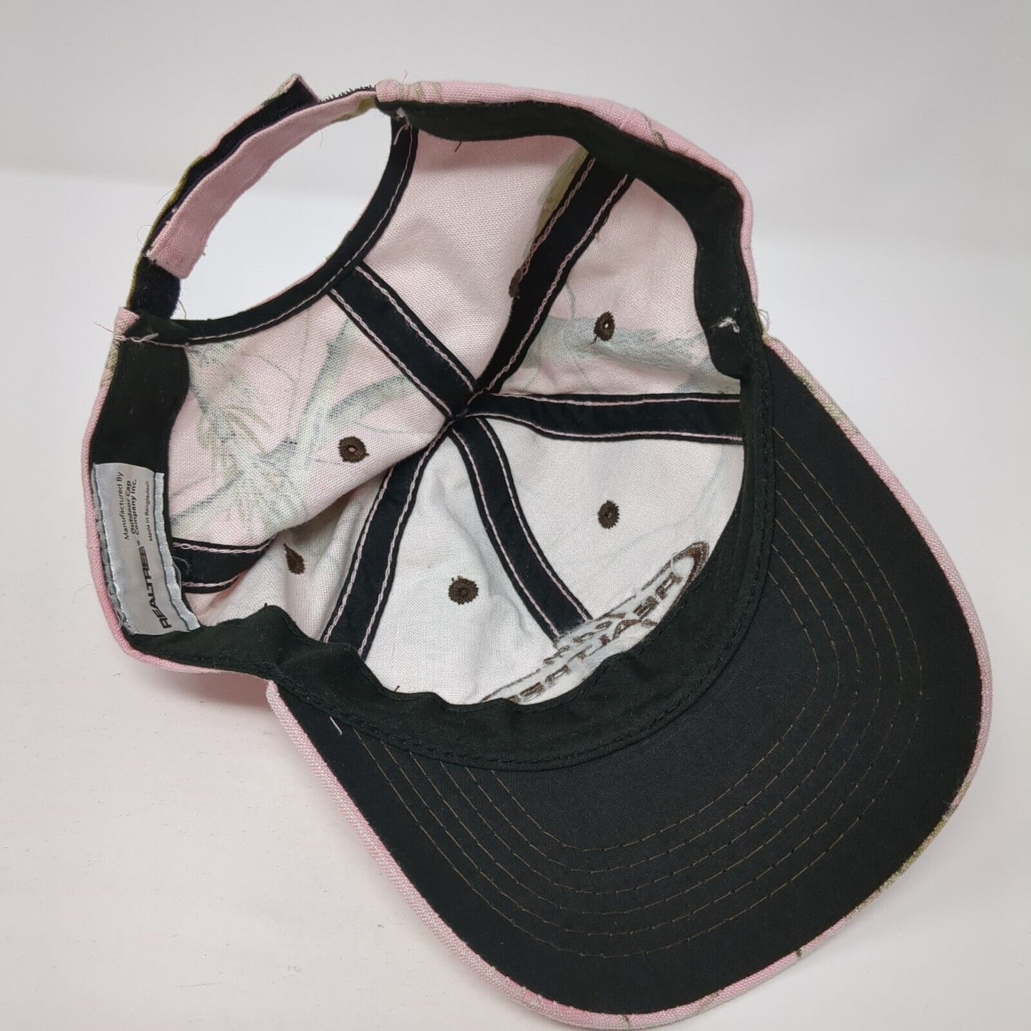 Team Realtree Strapback Hat Pink Camo One Size Embroidered Hunting
