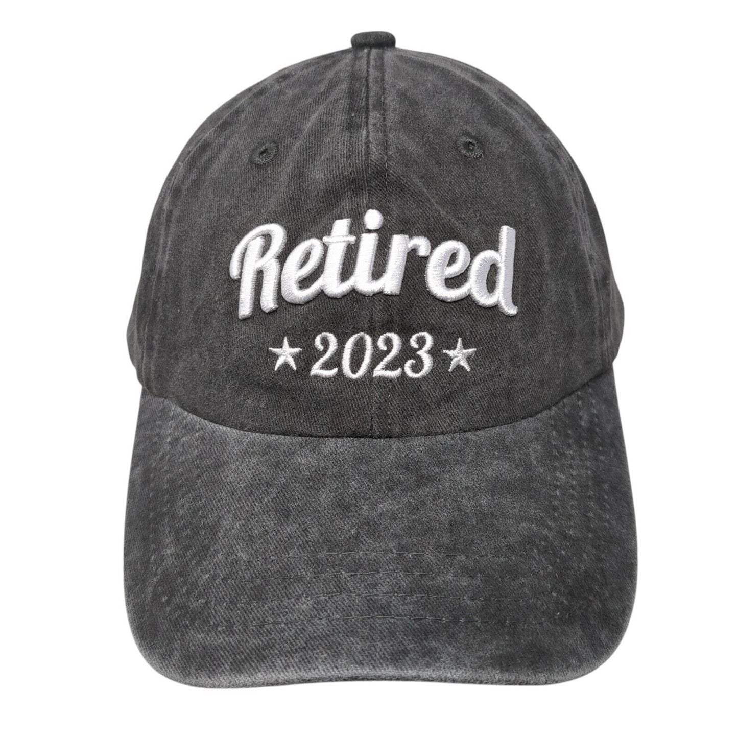 Retired 2023 Slideback Hat Gray One Size Adjustable Embroidered 6 Panel Cotton