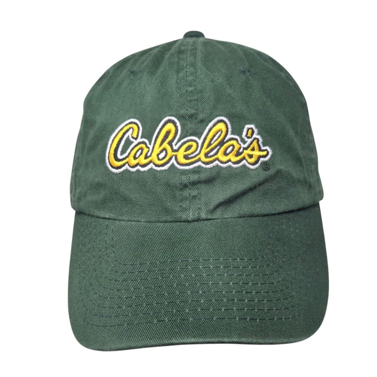 Cabela's Worlds Foremost Outfitters Slideback Hat Green OSFA Adjustable 6 Panel
