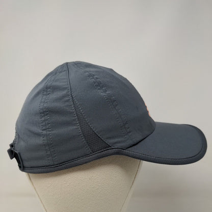 Adidas Aeroready Men's Strapback Hat Gray Size OSFA 3D Logo Recycled Polyester