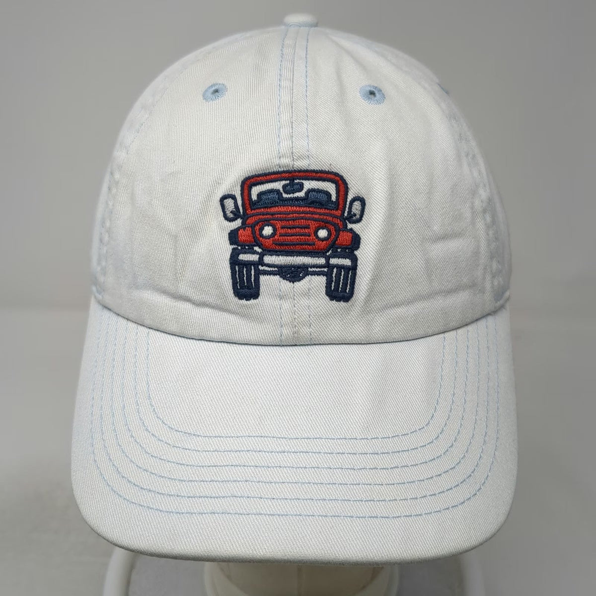 Life is Good Baseball Cap Blue One Size Off-Road Vehicle Hat Slideback Cotton