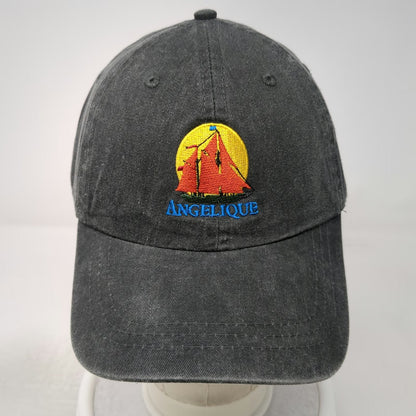 Fahrenheit Baseball Cap Gray One Size Angelique Schooner Leather Slideback Hat