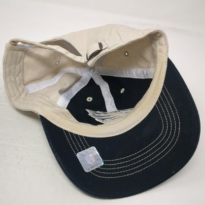 NFL Team Apparel Philadelphia Eagles Baseball Cap Hat Blue Beige One Size Logo