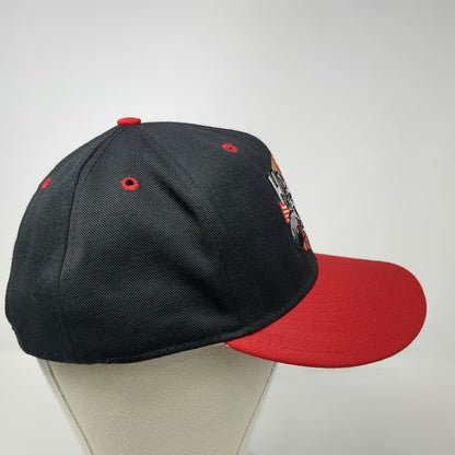 Pro-Line Snapback Black Red Vintage New Britain Rock Cats Baseball Hat MiLB