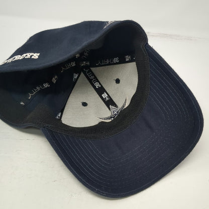 Dallas Cowboys NFL New Era Blue Cap XL Playoffs Patch 39THIRTY Stretch Fit Hat