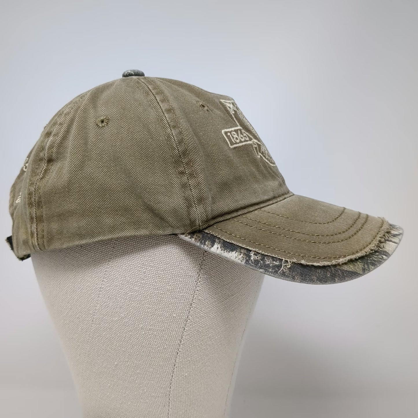 Outdoor Cap Baseball Brown One Size New Hampshire Fish Game 150 Years Camo Hat