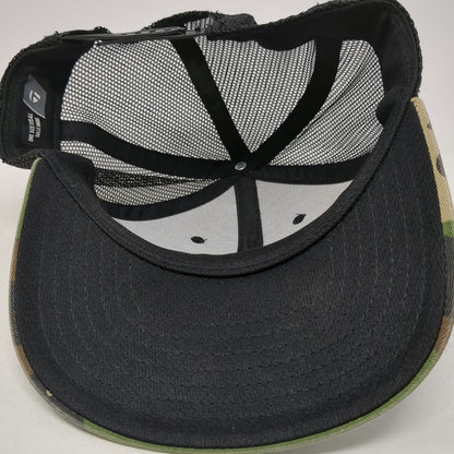 TaylorMade Original 1 Trucker Hat Green Camo Snapback One Size Mesh Golf Patch
