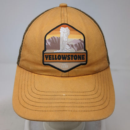 Royal Resortwear Baseball Cap Orange Brown One Size Yellowstone Geyser Mesh Hat