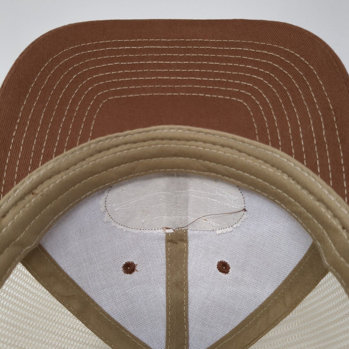 Western Trailers Boise ID Snapback Trucker Hat Brown One Size Mesh Back