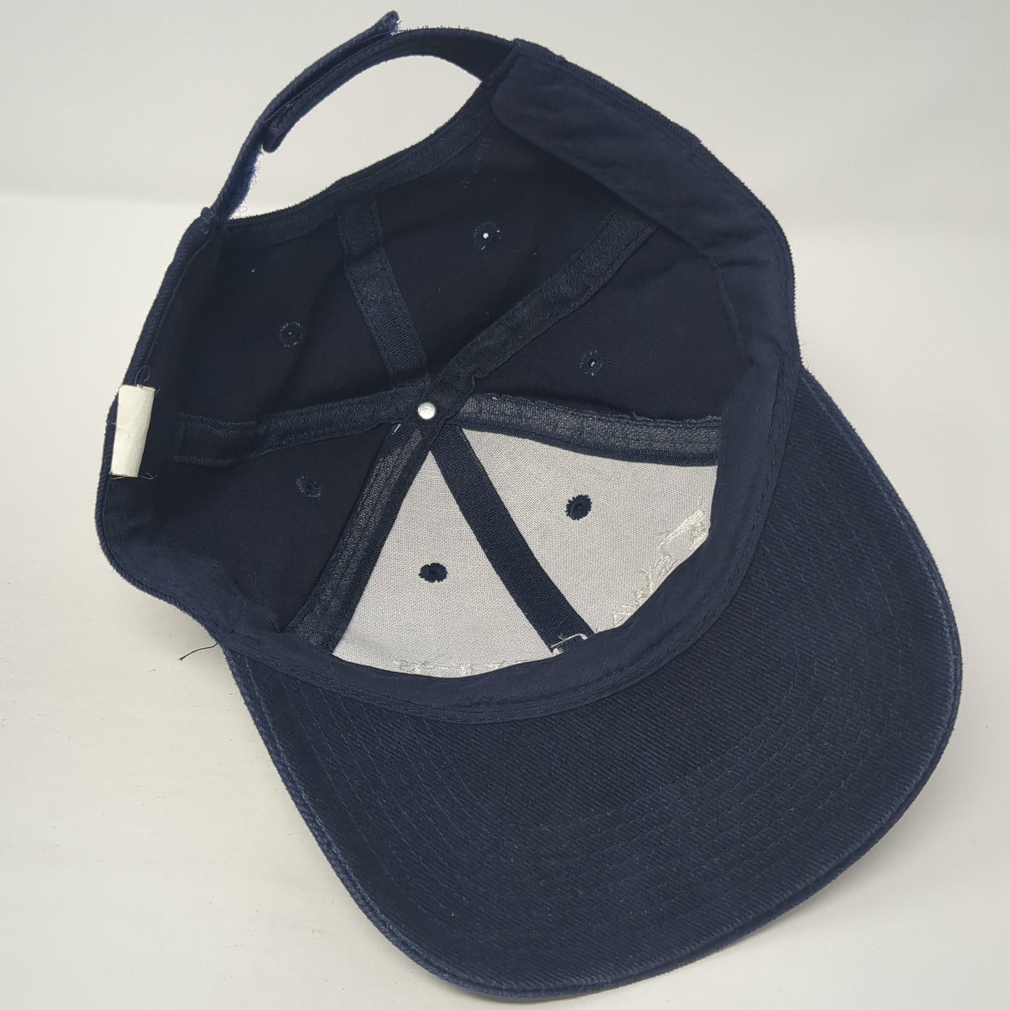 Swan Net Ltd Strapback Baseball Cap Blue One Size Adjustable Embroidered Cotton