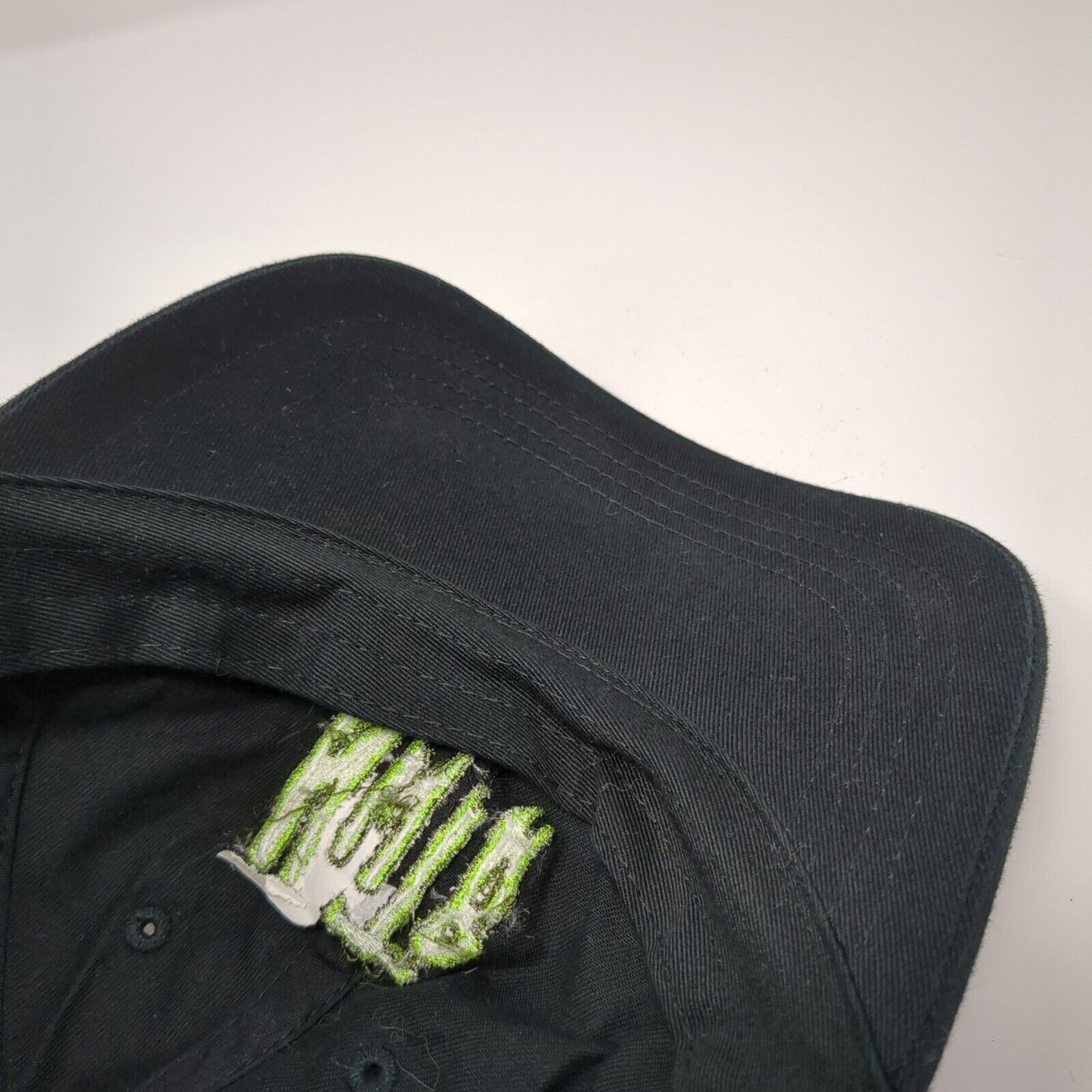 NWTR Slideback Hat Black One Size Adjustable Embroidered The Classics Yupoong