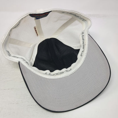 Flexfit Yupoong Baseball Cap Black White XL Mesh Back Stretch Rifle Patch Hat