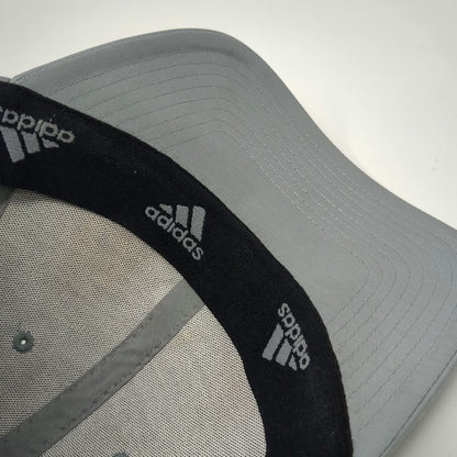 Adidas Baseball Cap Gray XL Aeroready Perforated Performance Polyester Tech Hat