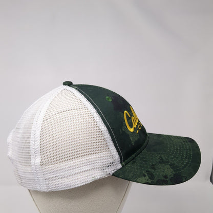 Cabela's Club Snapback Trucker Hat Green One Size Mesh Back Embroidered