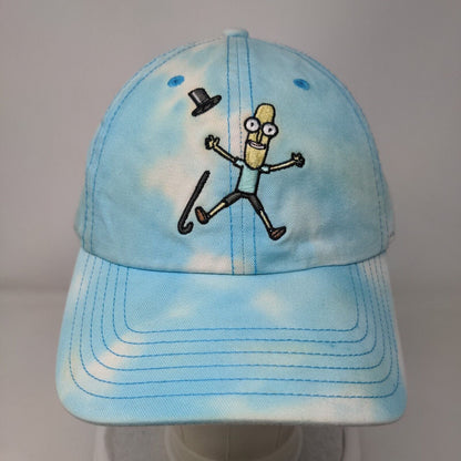Rick And Morty Slideback Hat Blue OSFM Adjustable Embroidered Tie Dye