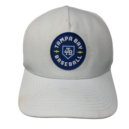 Tampa Bay Baseball Snapback Hat White One Size Breathable Zapped Blackhawk