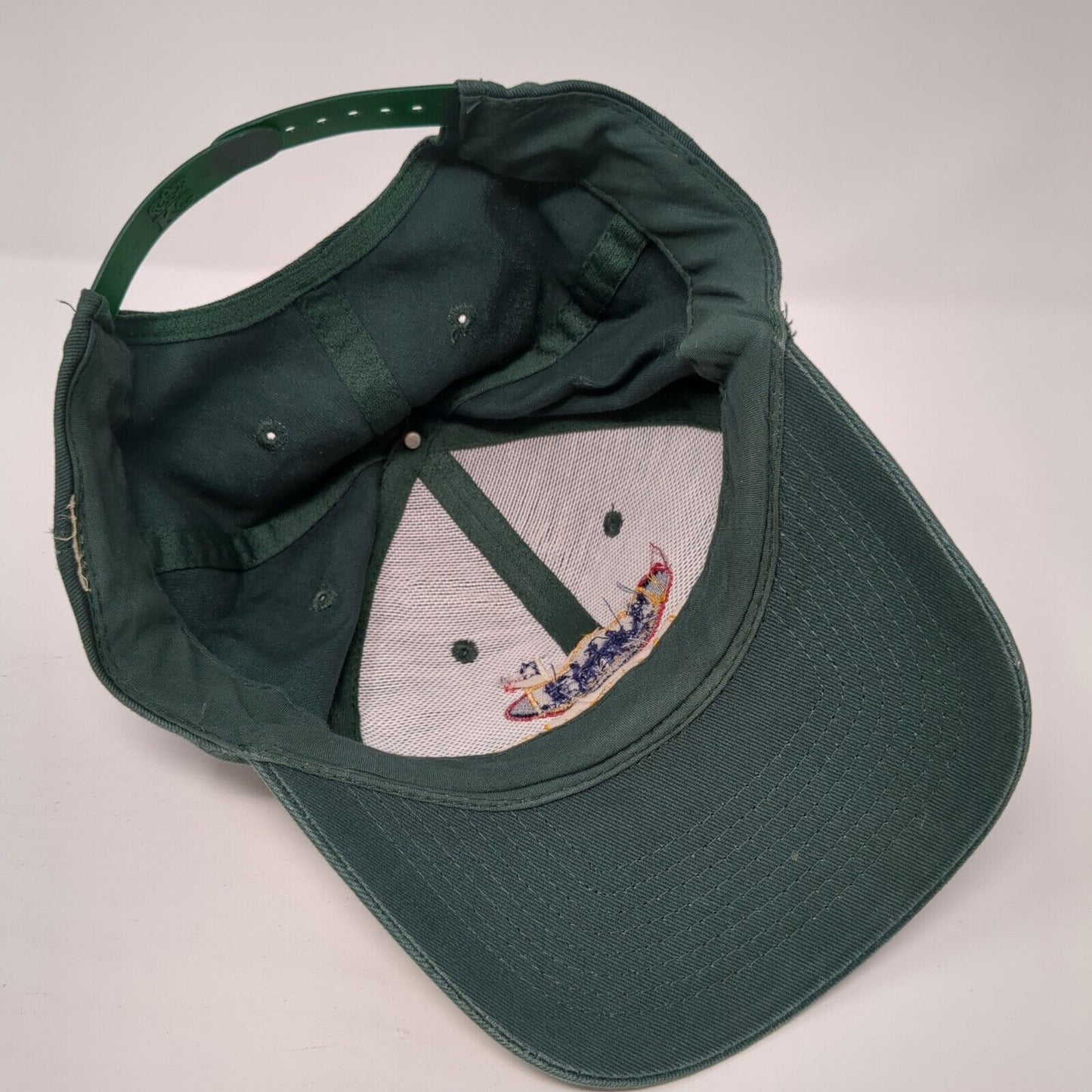 San Antonio Snapback Hat Green One Size Adjustable Embroidered 6 Panel