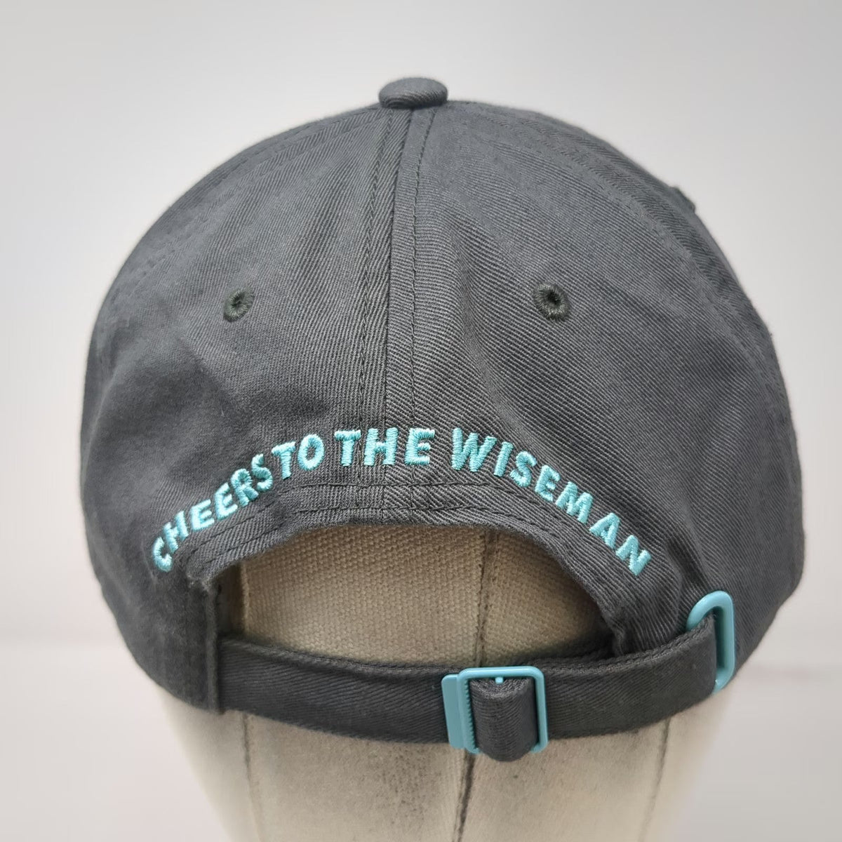 Baseball Cap Gray One Size Cheers to the Wiseman Windmill Logo Cotton Strap Hat