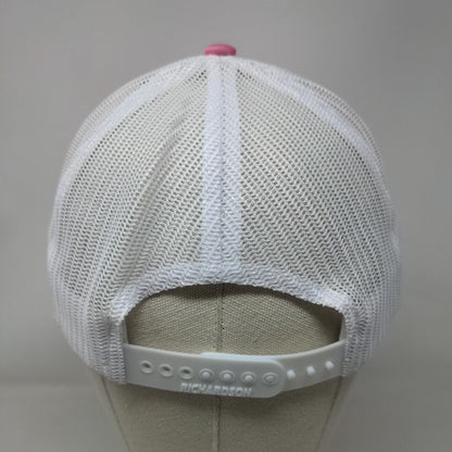 WEI Wright Excavating Inc Mesh Back Trucker Hat Pink One Size Richardson