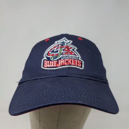 Reebok Hockey Men's Fitted Hat Blue Size 8-20 Embroidered Columbus Blue Jackets