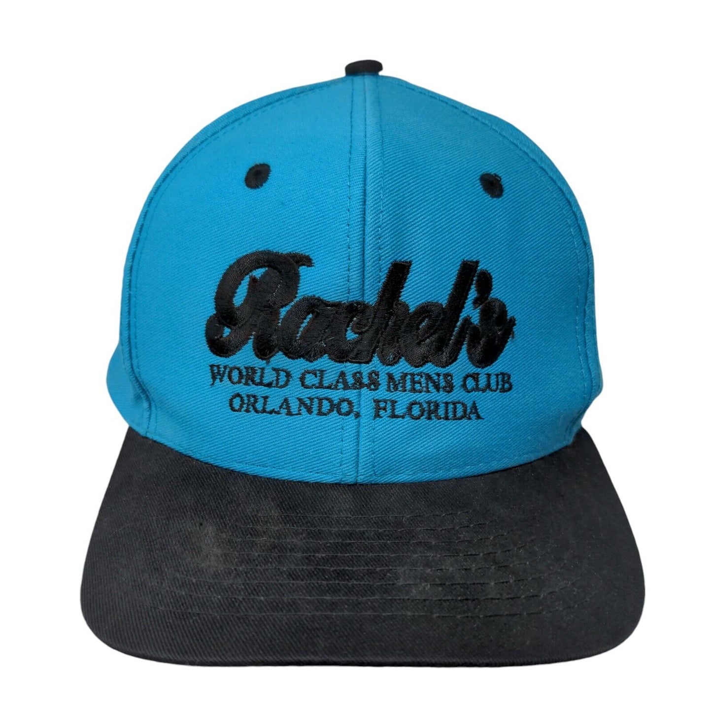 Rachel's World Class Men's Club Orlando Florida Snapback Hat Blue OSFA Mohr's