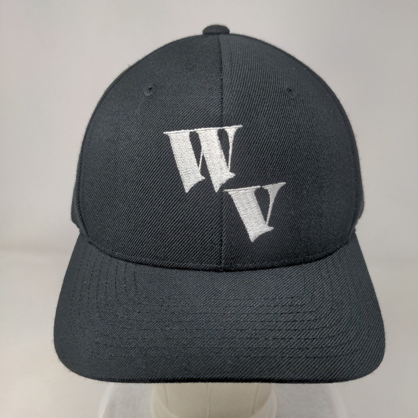 WV Adult Strapback Hat Black One Size Adjustable Pro Model Pacific Headwear