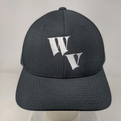 WV Adult Strapback Hat Black One Size Adjustable Pro Model Pacific Headwear