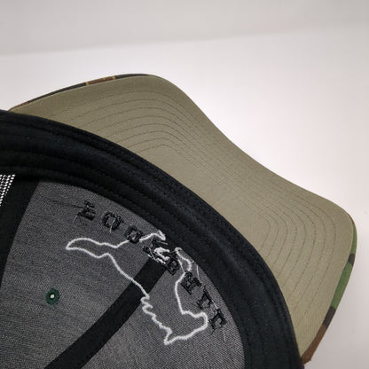 Mustangs Football Snapback Trucker Hat Camouflage One Size Mesh Back