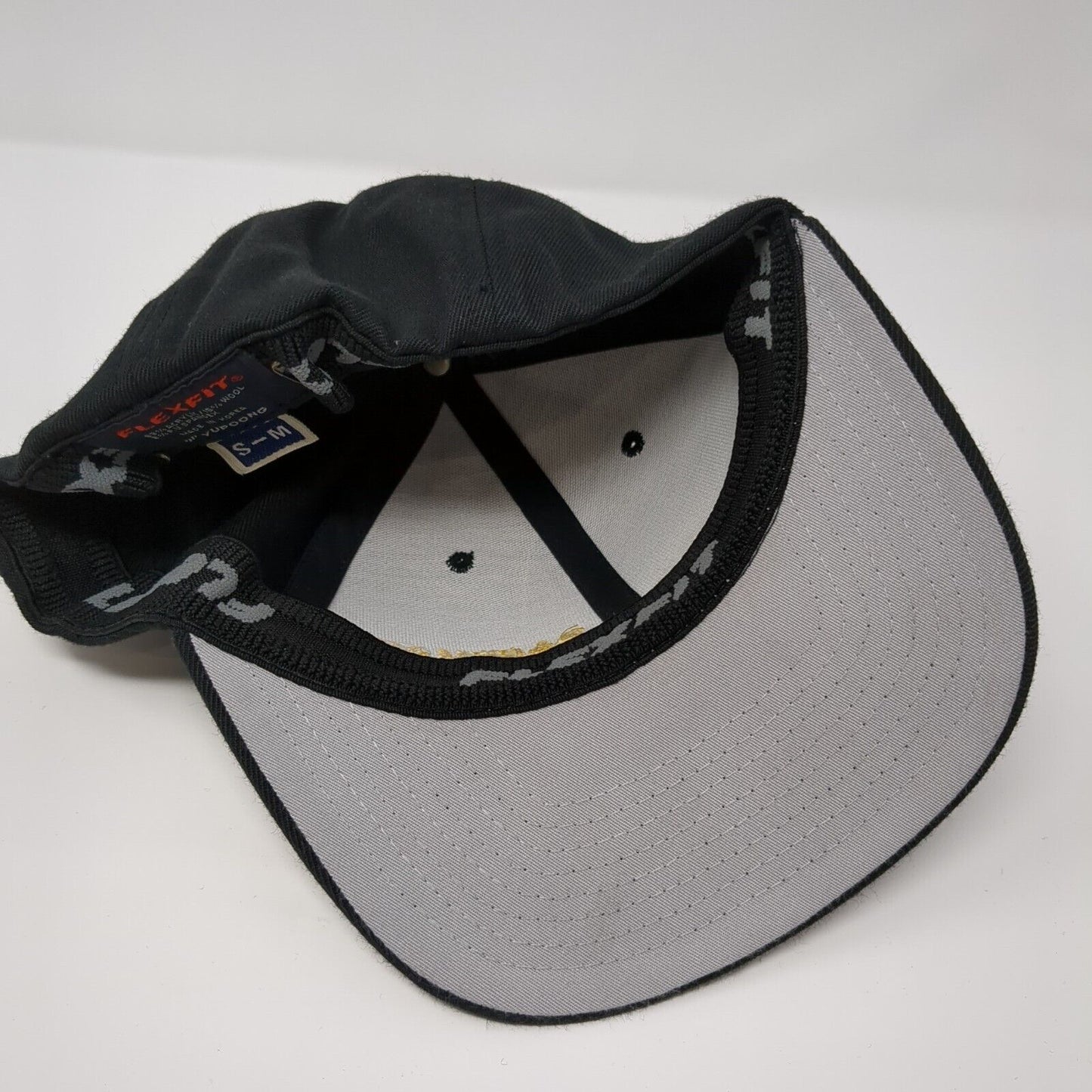 Pacemaker Fitted Hat Black S-M Embroidered Flexfit Yupoong 6 Panel