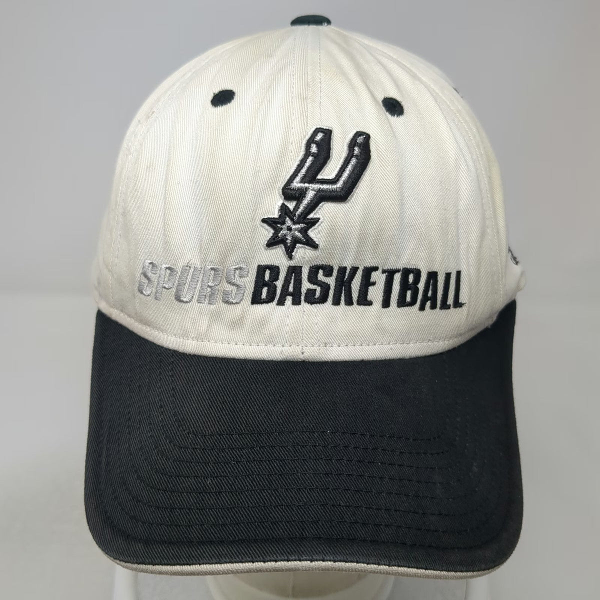 Adidas San Antonio Spurs NBA White Baseball Cap One Size Strapback West Logo Hat