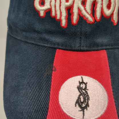 Bio-Domes Slipknot Baseball Cap Blue Red M Band Stretch Fit Graphic Logo Hat