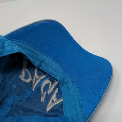 PAGA Slideback Hat Blue One Size Adjustable Embroidered Vented Holes 6 Panel