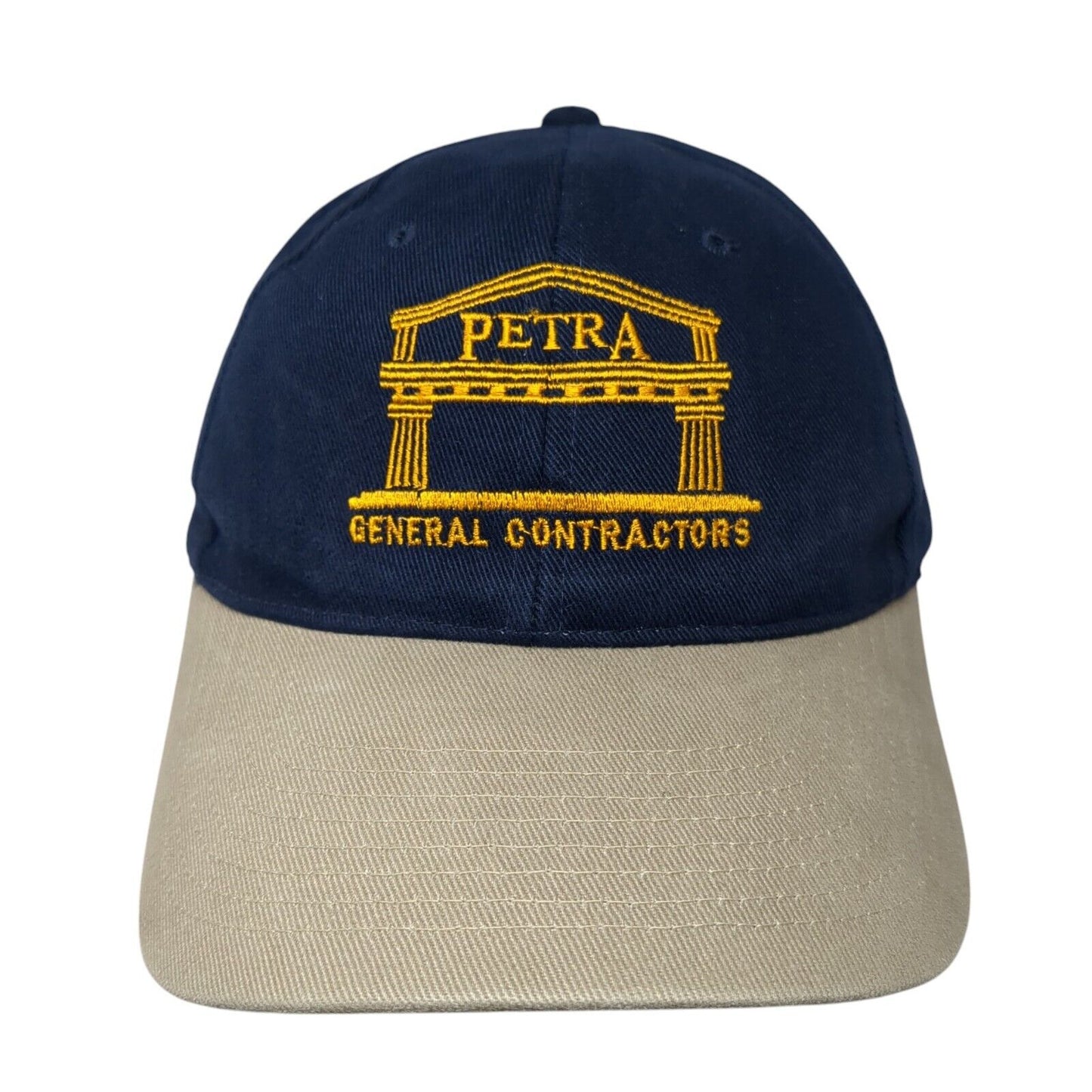Petra General Contractors Strapback Hat Blue One Size Adjustable Port Authority