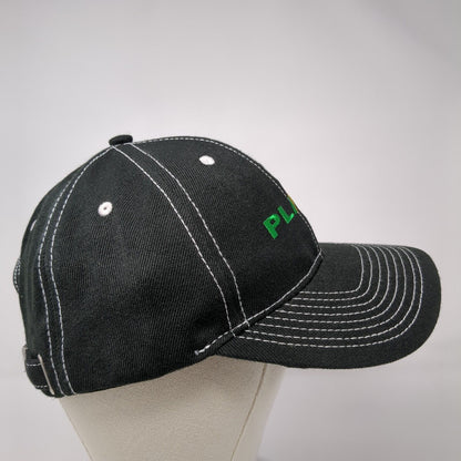 Platt Slideback Hat Black One Size Adjustable Embroidered 6 Panel